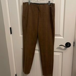 Women’s size Medium Tahari faux suede plaid pants